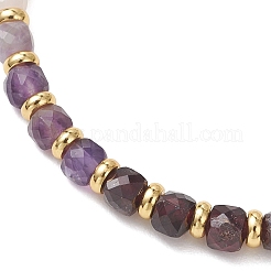 Эластичные браслеты из натурального розового кварца&nbsp;BJEW-JB13485-01