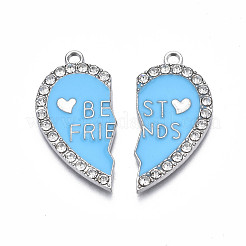 Pendentif fendu en alliage d'émail&nbsp;ENAM-S130-25B