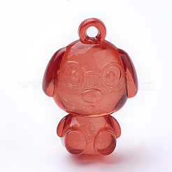 Прозрачные акриловые подвески в виде щенков&nbsp;TACR-T002-10