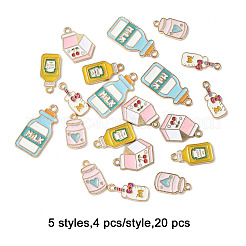 20 шт. 5 стиля подвески из экологически чистого сплава с эмалью&nbsp;ENAM-FP0002-88