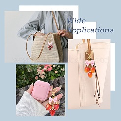 4 шт. подвеска из акрила в виде клубники и вишни&nbsp;HJEW-CJ00090