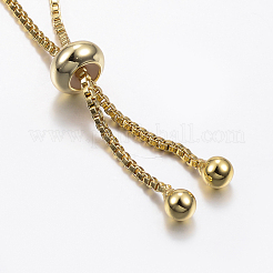 Регулируемые латунные браслеты из микропаве из циркония и боло BJEW-F296-13