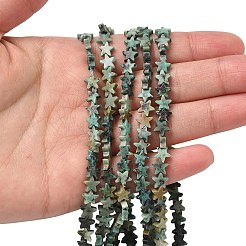 Бусы натуральная африканская бирюза (яшма)&nbsp;G-F817-A14-01