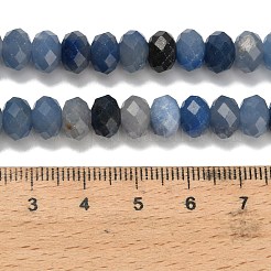 Природные голубые авантюрин бисером пряди G-Z111-A03