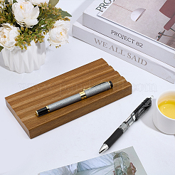 4-слотовые деревянные подставки для ручек&nbsp;ODIS-WH0043-177