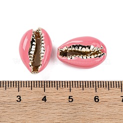 Бусины из ракушек каури с гальваническим покрытием SSHEL-M023-04A