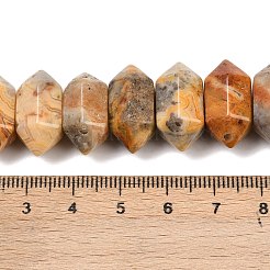 Нити бусин из натурального агата с двойными концами G-T142-90