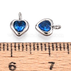 Anhänger aus 304 Edelstahl mit Mikropflaster und Zirkonia&nbsp;STAS-L022-396C-P