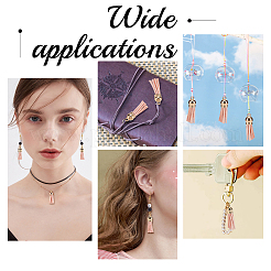 100 шт. Искусственная замша подвеска с кисточкой украшения FIND-SC0003-22B