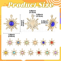 39шт 13 цвета прозрачные подвески из смолы&nbsp;FIND-YW0009-57
