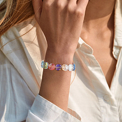 140шт 14 цвета прозрачные стеклянные бусины&nbsp;GLAA-HY0001-55