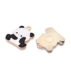 Подвески из эмалевого сплава с изображением панды&nbsp;ENAM-T020-34F