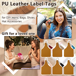 Наборы для изготовления бирок из искусственной кожи своими руками&nbsp;DIY-OC0014-34