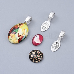 Тибетский сплав стиля клей-на плоской прокладки поручительств LF10728Y-NF