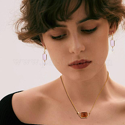 24 шт. 12-цветные граненые стеклянные подвески-соединители из сплава FIND-FI0001-08A