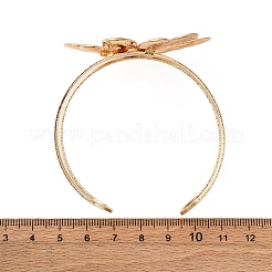 Bracelets manchettes en alliage et fer pour femmes&nbsp;BJEW-F501-01A-KCG