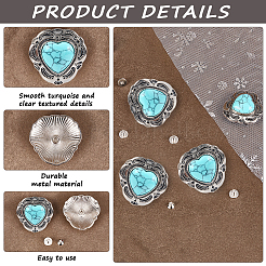 8 sachet de rivets décoratifs en alliage&nbsp;BUTT-CP0001-21