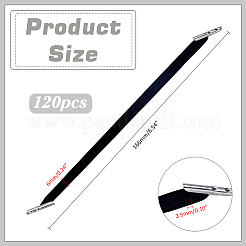 120 шт. полиэстеровая эластичная застежка для блокнота путешественника&nbsp;DIY-ME0001-64