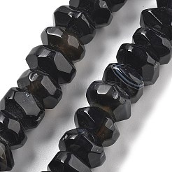 Натуральный черный агат бисер нитей G-K392-A18