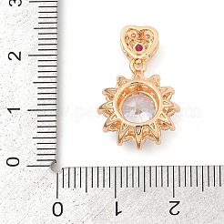 Латунные микро проложить кубического циркония подвески&nbsp;KK-E795-12KCG-01