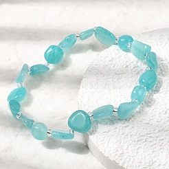 Bracelets naturels de perles d'amazonite&nbsp;GG-CBA05D5-02B-07A