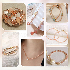 1 нить натуральных бусин из лунного камня&nbsp;G-PH0003-19