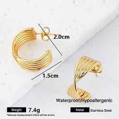Boucles d'oreilles à tige en acier inoxydable 304 pour femmes&nbsp;FZ4124