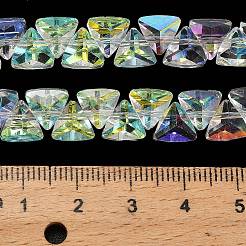 Стеклянные бусины с гальваническим покрытием &nbsp;EGLA-P066-02A-AB01