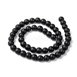 Непрозрачное стекло бисер нитей G-R345-8mm-38-1