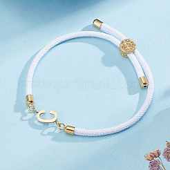 1 bracelet coulissant réglable en nylon pour femme&nbsp;BJEW-LP0001-33C-G