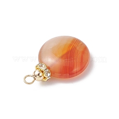 Подвески из натурального окрашенного красного агата&nbsp;PALLOY-JF04661