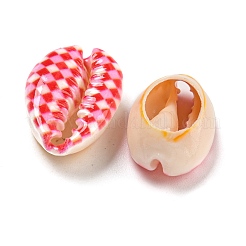 Печатные бусины из натуральных ракушек&nbsp;BSHE-G037-01F