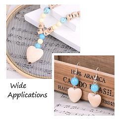 Китайские бусины из вишневого дерева WOOD-TA0001-40