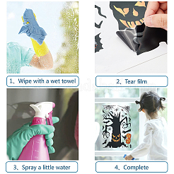2 juego de pegatinas decorativas de PVC para ventanas.&nbsp;DIY-GF0005-66D