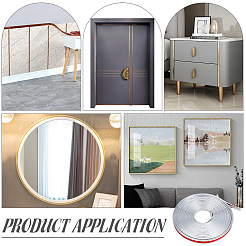 U-образные самоклеящиеся защитные полосы из ПВХ&nbsp;AJEW-WH0609-210B-02