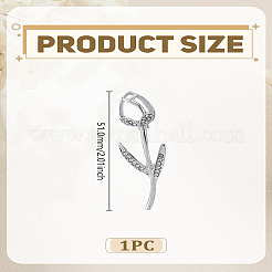 1 шт. броши из сплава со стразами&nbsp;JEWB-LP0002-09