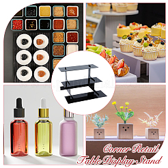 3-ярусные акриловые подставки для ювелирных изделий ODIS-WH0086-114A