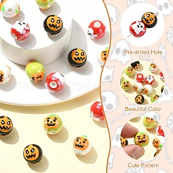 16 шт. 4 стиля наборы для самостоятельного изготовления бусин на тему Хэллоуина&nbsp;DIY-CJ0003-11