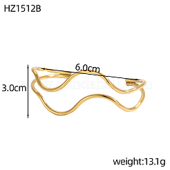 Из нержавеющей стали манжеты браслеты&nbsp;STAS-OY011-41G