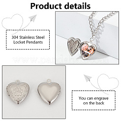 20 шт. подвеска-медальон из нержавеющей стали 304 STAS-PH0005-68