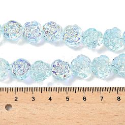 Стеклянные бусины с гальваническим покрытием &nbsp;EGLA-K061-09A-AB02