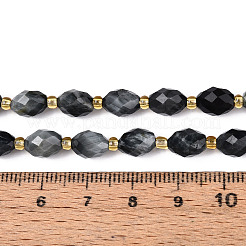 Натуральный орлиный глаз бусы G-N342-35-8x6-03