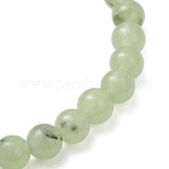 Эластичные браслеты из натуральных бусин пренита для женщин&nbsp;BJEW-JB13197