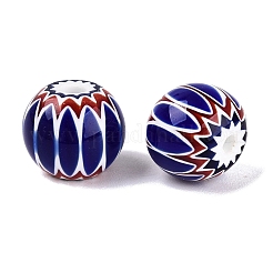 Handgemachte Millefiori Glas runde Perlen&nbsp;LA-N002-10B