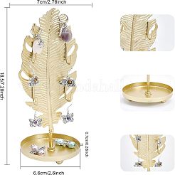 Подставки для железных серег с круглым подносом&nbsp;EDIS-WH0016-018A