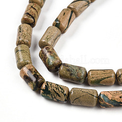 Нити бусин из натурального камня вердит&nbsp;G-N346-01B-06