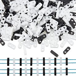 720шт 2 цвета 2-дырочные стеклянные бусины SEED-NB0001-55