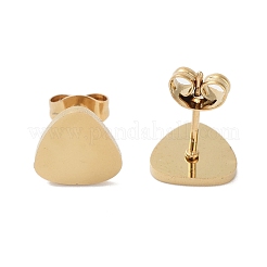 Boucles d'oreilles à tige en acier inoxydable 304 plaqué sous vide PVD pour femmes&nbsp;EJEW-A048-46M-G