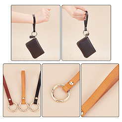 3 porte-clés en cuir 3 couleurs&nbsp;KEYC-WR0001-03