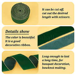 10 ярд односторонней бархатной ленты OCOR-WH0092-39A